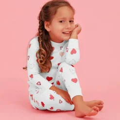 Noomie - Two Piece Pajama Valentine Hearts Discount