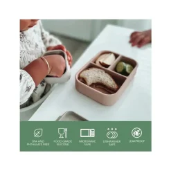 Nouka - Caixa de lanche pequena com vedação de silicone, folha New