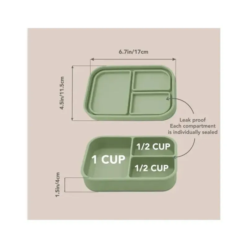nouka__caixa_de_lanche_pe_SKUVuwxQiXZ_2.webp Nouka - Caixa de lanche pequena com vedação de silicone, folha New
