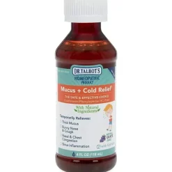 Nuby - 4 Oz Homeopathic Dr Talbots Mucus And Cold Relief Hot