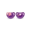 Nuby - 2 Pk Chupeta Genius Tamanho 2 Espaço Exterior, Menina Best