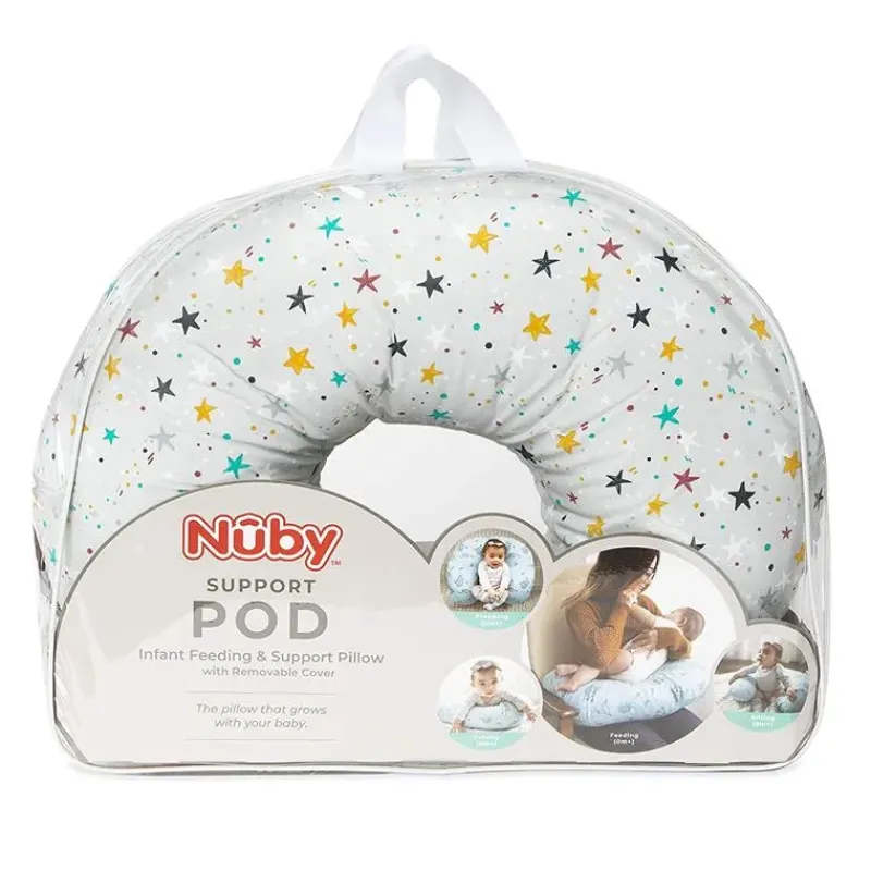 nuby__almofada_de_enferma_SKUhWAq1GKl_2.webp Nuby - Almofada de enfermagem com estampa de estrelas Dr Talbots Fashion
