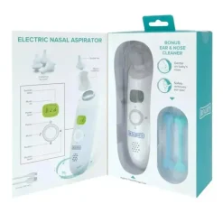 Nuby - Aspirador nasal elétrico do Dr. Talbot com limpadores de nariz e ouvidos de 2 unidades Best