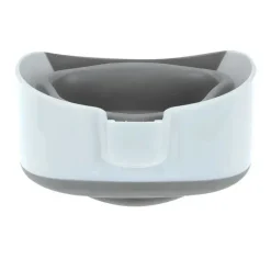 Nuby - balde de enxágue de banho dobrável, branco/cinza Best