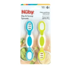 Nuby - Colheres Dip & Scoop, 2 unidades, neutras Outlet