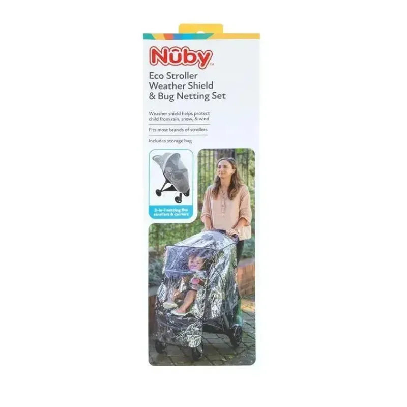 nuby__conjunto_de_proteo__SKUxwxW9K4J_2.webp Nuby - Conjunto de proteção contra intempéries e rede contra insetos para carrinho ecológico Discount