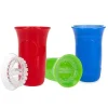 Nuby - Copo Edge 3 Pk 2 Parte 360 ​​Copo, Azul/Vermelho/Verde Discount
