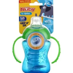 Nuby - copo super bico de 8 onças e 2 alças, as cores podem variar Discount