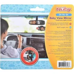 Nuby - Espelho do banco traseiro plano preto Clearance
