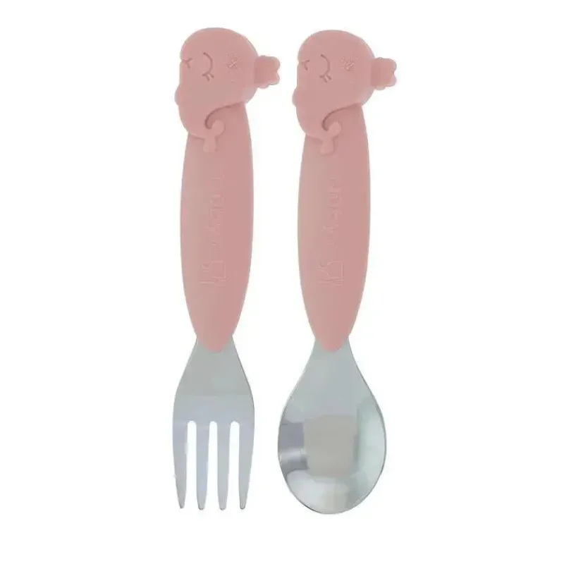 nuby__garfo_e_colher_de_b_SKUMs1XzWMm_0.webp Nuby - Garfo e colher de baleia de silicone/aço inoxidável, rosa Discount