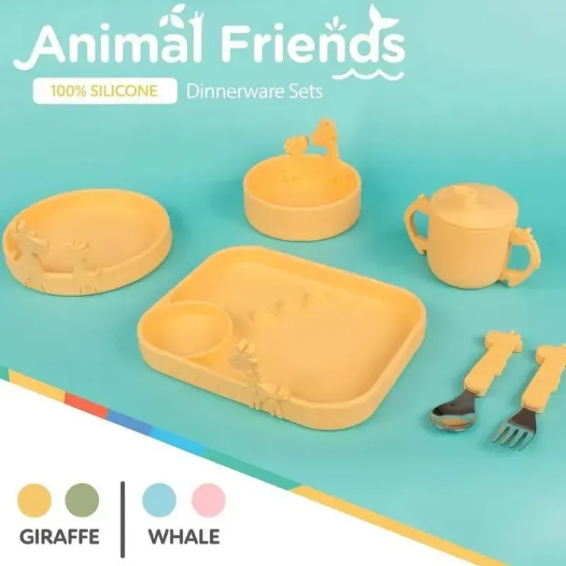 nuby__garfo_e_colher_gira_SKUfFYZM8Y7_1.webp Nuby - Garfo e Colher Girafa de Silicone em Aço Inoxidável - Amarelo Hot