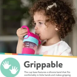 Nuby - Garrafa Flip-It Reflex, Leopardo Rosa Sale