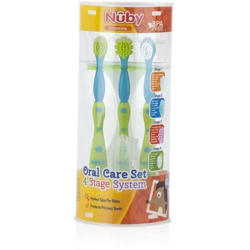 nuby__kit_de__unidades_pa_SKUJJ1LjRvW_1.webp Nuby - Kit de 5 unidades para dentes e gengivas Outlet