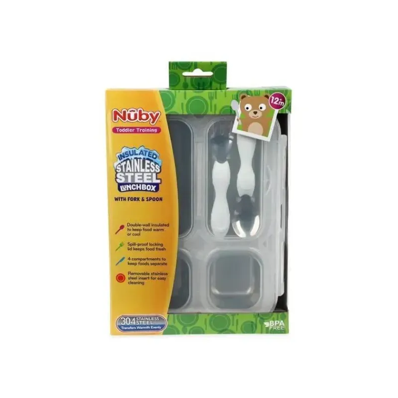 nuby__lancheira_de_viagem_SKU3agr6aXk_8.webp Nuby - Lancheira de viagem isolada em aço inoxidável, branca Clearance