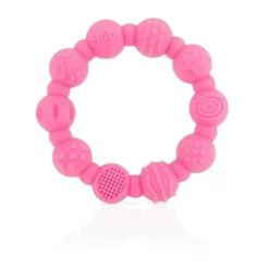 Nuby - mordedor de anel de silicone 2Pk, cores sortidas Outlet