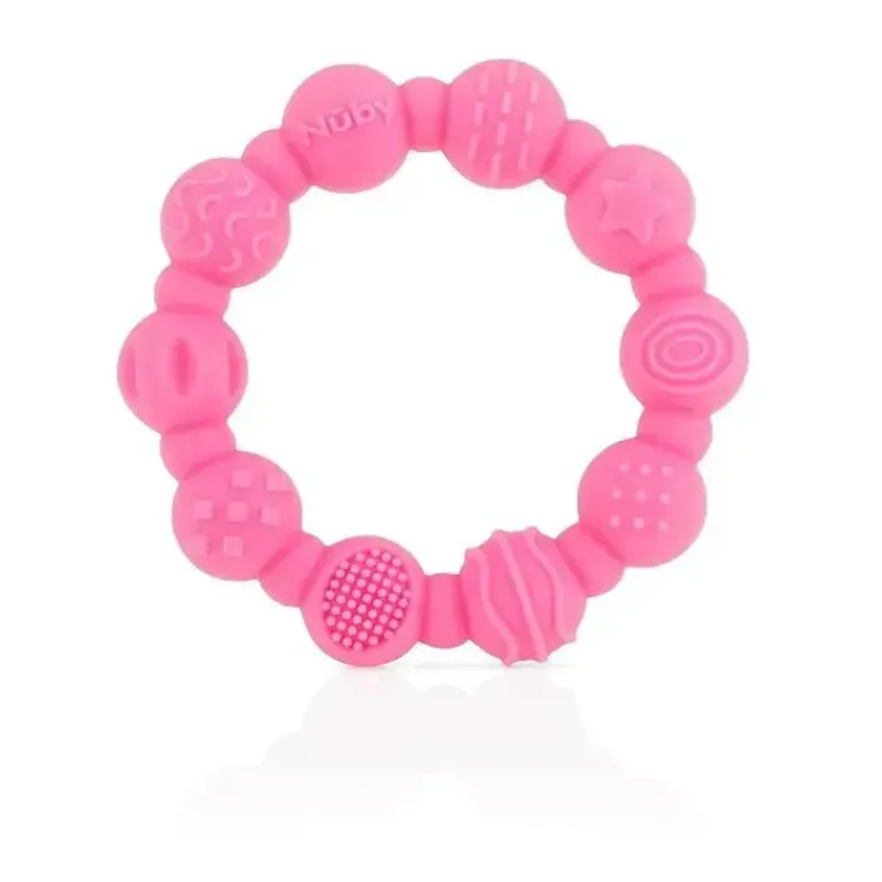 nuby__mordedor_de_anel_de_SKU45y2n4OY_1.webp Nuby - mordedor de anel de silicone 2Pk, cores sortidas Outlet