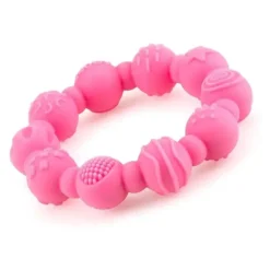 Nuby - mordedor de anel de silicone 2Pk, cores sortidas Outlet