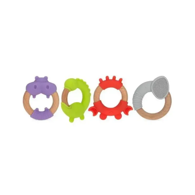 nuby__mordedores_de_silic_SKU7qSFUw1V_0.webp Nuby - Mordedores de silicone/madeira, sortidos 1 pacote Hot