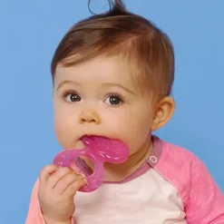 Nuby - Passo 1 Mordedor de Silicone Macio, Rosa Best