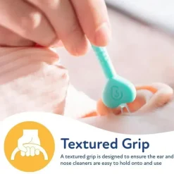 Nuby - 2Pk limpador de orelhas e nariz para bebês com estojo Clearance
