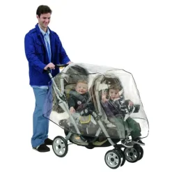 Nuby - Proteção contra intempéries para carrinho tandem, capa de plástico transparente Sale