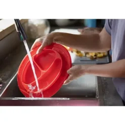 Nuby - Tapete de alimentação de silicone seccionado ovular New