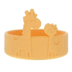Nuby - Tigela de alimentação para bebê girafa de silicone - Amarela Outlet