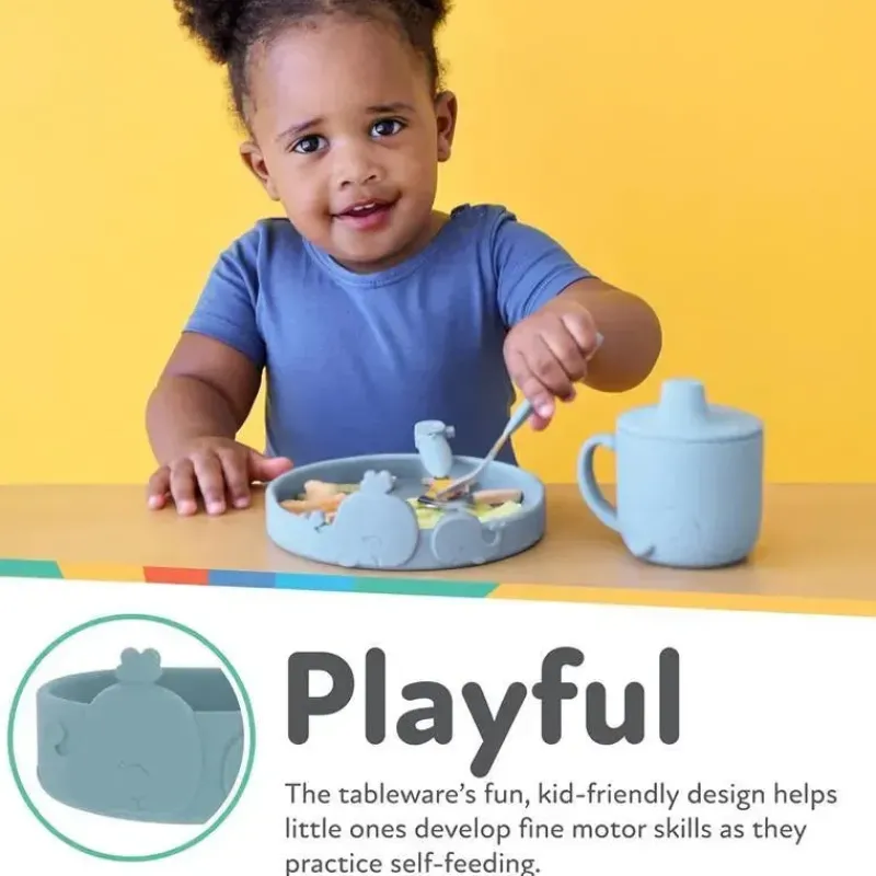 nuby__tigela_de_alimentao_SKUgI7alqJ4_6.webp Nuby - Tigela de Alimentação de Baleias em Silicone - Azul Best