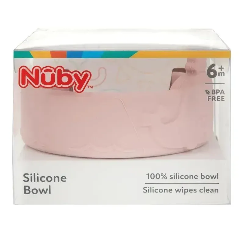nuby__tigela_de_silicone__SKUHkZvYtmr_2.webp Nuby - Tigela de silicone para alimentação de bebê baleia - Pink Blush Clearance