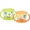 Nuby Snack Keeper em Verde/Laranja, 2 Pacotes Outlet