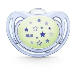Nuk - 2 Pk Chupeta Fluxo de Ar Brilho no Escuro, Menino, Tamanho 2 Best