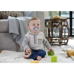 Nuk - 2 Pk Chupeta Fluxo de Ar Brilho no Escuro, Menino, Tamanho 2 Best