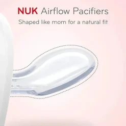 Nuk - 2 Pk Chupeta Fluxo de Ar Brilho no Escuro, Menina, Tamanho 2 Best