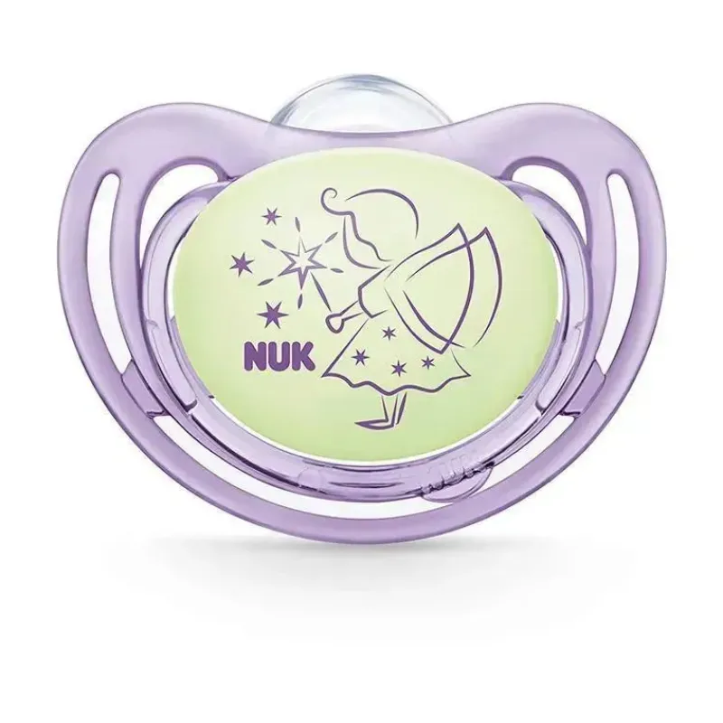nuk___pk_chupeta_fluxo_de_SKUb4MJ9Yhn_2.webp Nuk - 2 Pk Chupeta Fluxo de Ar Brilho no Escuro, Menina, Tamanho 2 Best