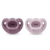Nuk - 2 unidades de chupeta 100% silicone para meninas, 0/6M, meia-noite lavanda Fashion