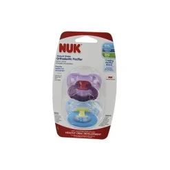 Nuk - Chupeta Ortodôntica Juicy 0-6 Meses, 2 Ea, Estilos e Cores Podem Variar Online