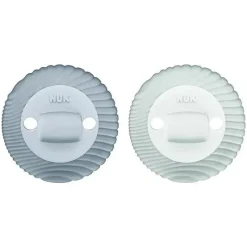 Nuk - For Nature 2Pk Boy Silicone Chupeta 2 em 1, 0/12M Discount