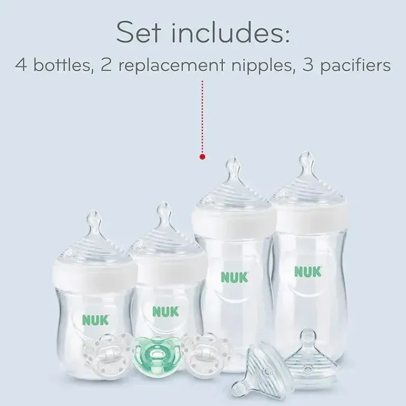 nuk__mamadeiras_simply_na_SKU76o5Yr53_5.webp Nuk - Mamadeiras Simply Natural com conjunto de presente SafeTemp, rosa, 4 mamadeiras, 3 chupetas e 2 bicos de mamadeira de reposição Discount