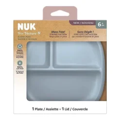 Nuk - Tampa e placa de sucção For Nature, azul Outlet