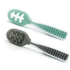 NumNum Dual Stage pré-colher GOOtensils - Glacier Green e Storm Grey Discount