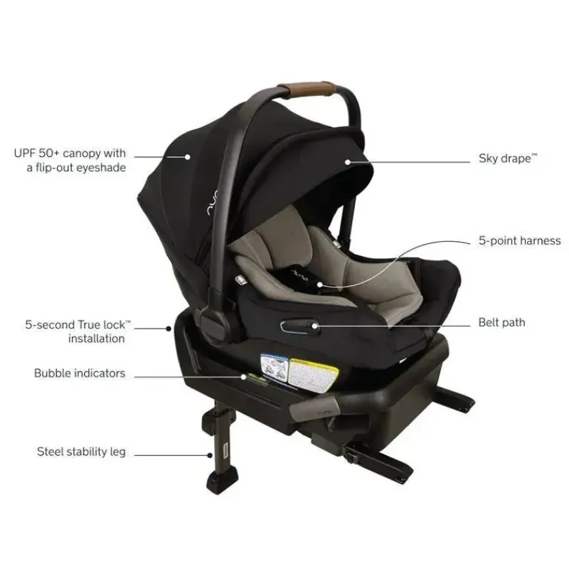 nuna__cadeira_auto_infant_SKUUlFJfwPX_1.webp Nuna - Cadeira Auto Infantil Pipa Aire Com Base, Caviar Online