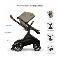 Nuna - carrinho DEMI Next com Rider Board, Hazelwood New