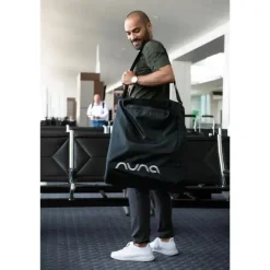 Nuna - Carrinho Trvl Com Bolsa De Viagem Caviar New