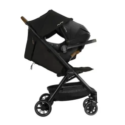 Nuna - Carrinho Trvl Com Bolsa De Viagem Caviar New