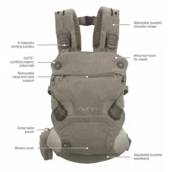 Nuna - CUDL Clik 4 em 1 Baby Carrier, Fog Best
