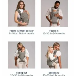 Nuna - CUDL Clik 4 em 1 Baby Carrier, Fog Best