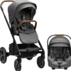 Nuna - MIXX Next com fivela magnética + conjunto de cadeirinha infantil Pipa RX, granito Discount