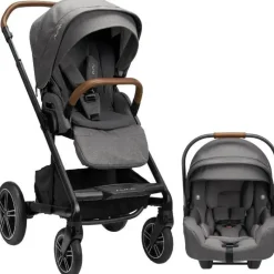 Nuna - MIXX Next com fivela magnética + conjunto de cadeirinha infantil Pipa RX, granito Discount