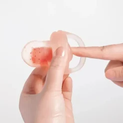 Ola Baby - Alimentador de frutas frescas de silicone e conjunto de picolé para introdução de alimentos sólidos, Kiwi Best