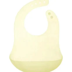 Ola Baby - Babador impermeável de silicone dobrável para bebê com estojo de viagem, limão Clearance